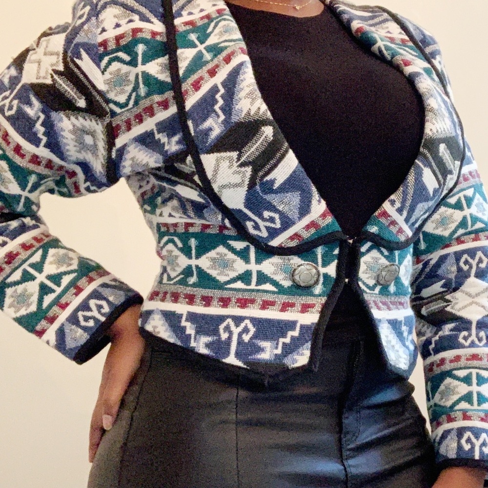 Vintage Tribal Print Jacket (M)